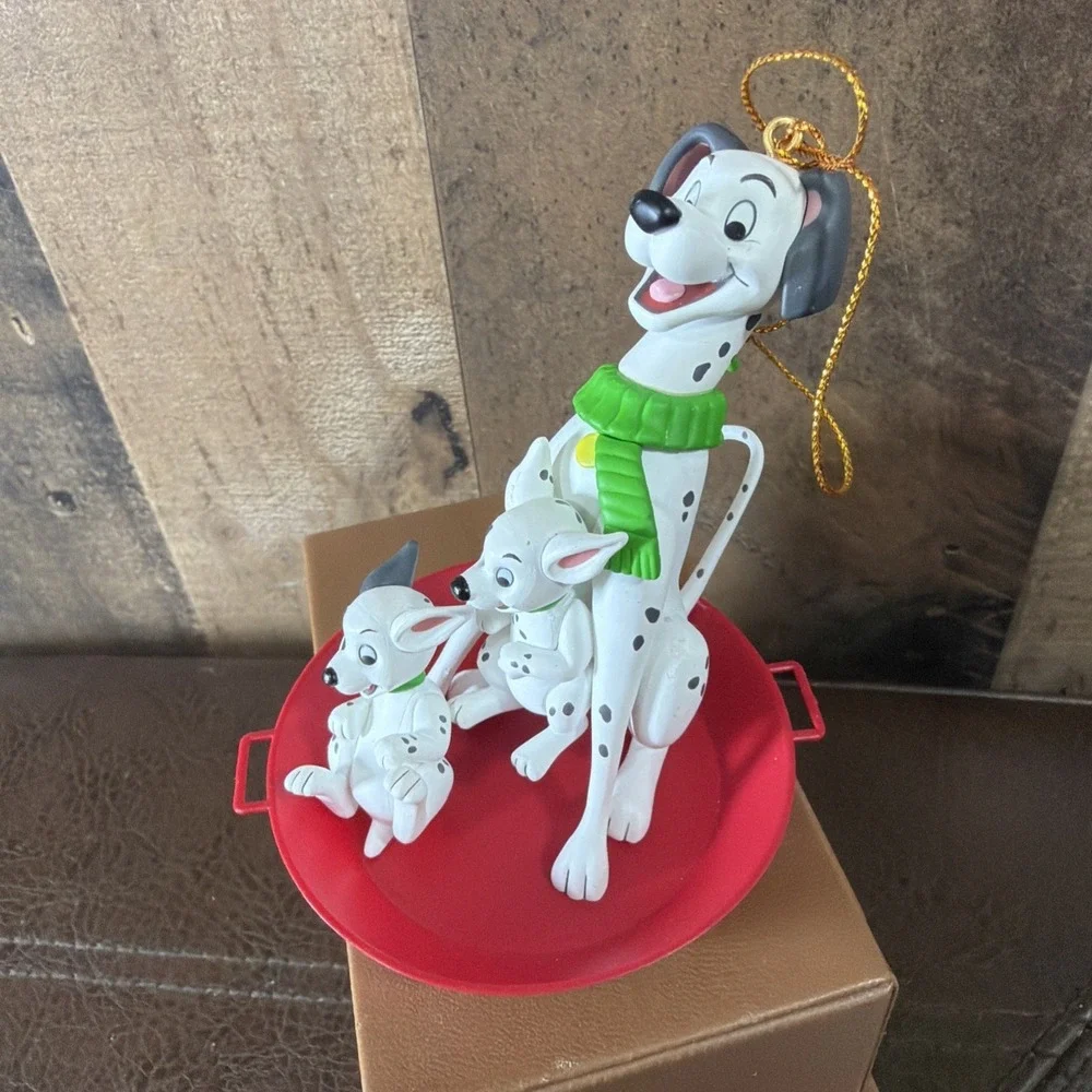 Vintage Grolier Disney Christmas Magic Ornament 101 Dalmatians 26231‎ 1990s Box